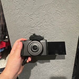 Sony Black Camera with Articulating Screen
